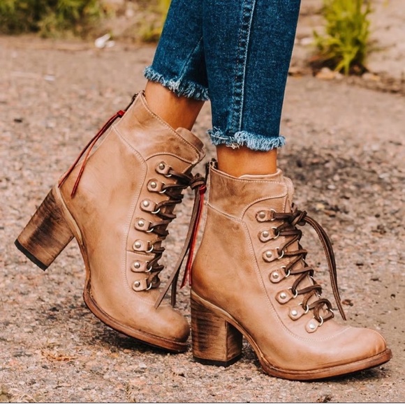 Freebird by Steven Shoes - Freebird by Steven Borow Tan Leather Heeled Boots